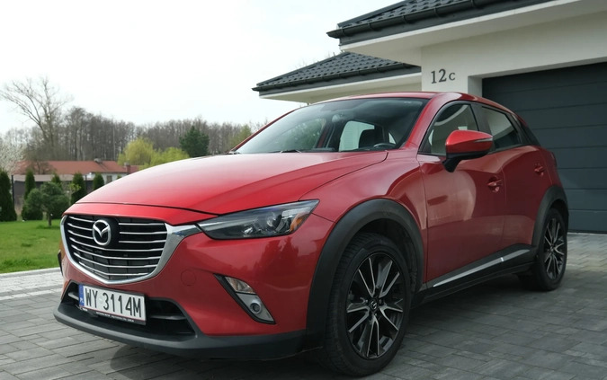 mazda opolskie Mazda CX-3 cena 64000 przebieg: 162000, rok produkcji 2016 z Warszawa